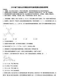 2026届广东省汕头市潮阳实验学校高考物理全真模拟密押卷含解析