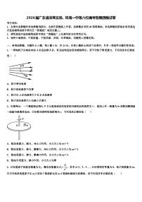 2026届广东省深圳实验、珠海一中等六校高考物理四模试卷含解析
