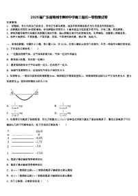 2026届广东省梅州市蕉岭中学高三最后一卷物理试卷含解析