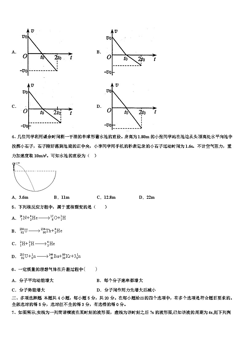 2026届广州市第二中学高考物理押题试卷含解析第2页