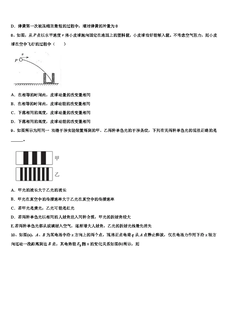 2026届贵阳市高考考前模拟物理试题含解析第3页