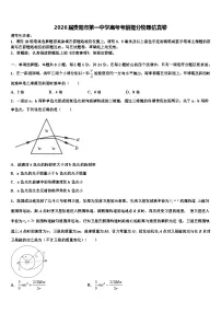 2026届贵阳市第一中学高考考前提分物理仿真卷含解析