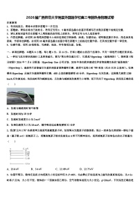 2026届广西师范大学附属外国语学校高三考前热身物理试卷含解析