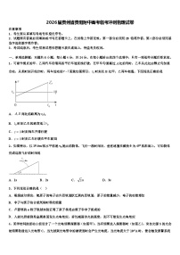 2026届贵州省贵阳附中高考临考冲刺物理试卷含解析