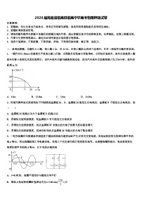 2026届海南省临高县临高中学高考物理押题试卷含解析