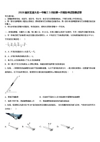 2026届河北省大名一中高三3月份第一次模拟考试物理试卷含解析
