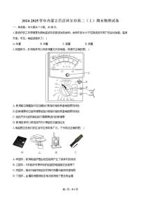 2024-2025学年内蒙古巴彦淖尔市高二（上）期末物理试卷（有解析）