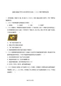 2025-2026学年山东省枣庄市高二（上）期中物理试卷（有答案）