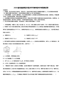 2026届河南省鹤壁市重点中学高考临考冲刺物理试卷含解析