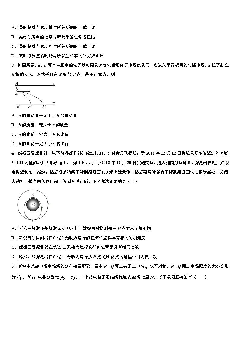 2026届河北正定弘文中学高三下学期第五次调研考试物理试题含解析第2页