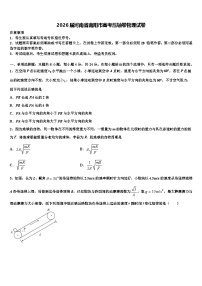 2026届河南省南阳市高考压轴卷物理试卷含解析
