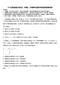 2026届河南省平顶山市、许昌市、汝州高考全国统考预测密卷物理试卷含解析