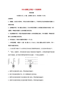 2026届广东省高三上学期11月模拟预测联考物理试题【附解析】