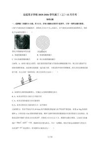 安徽省定远育才学校2025~2026学年高三（上）12月月考试题物理试题（含答案）