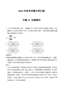 2025年高考物理试题分类汇编 专题11 电磁感应