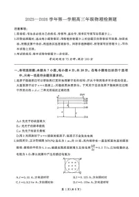 河北省NT名校联合体2025-2026学年高三上学期1月月考物理试题(含答案)