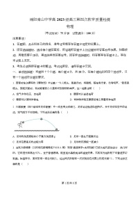 四川省绵阳南山中学2026届高三上学期11月月考物理试卷（Word版附解析）