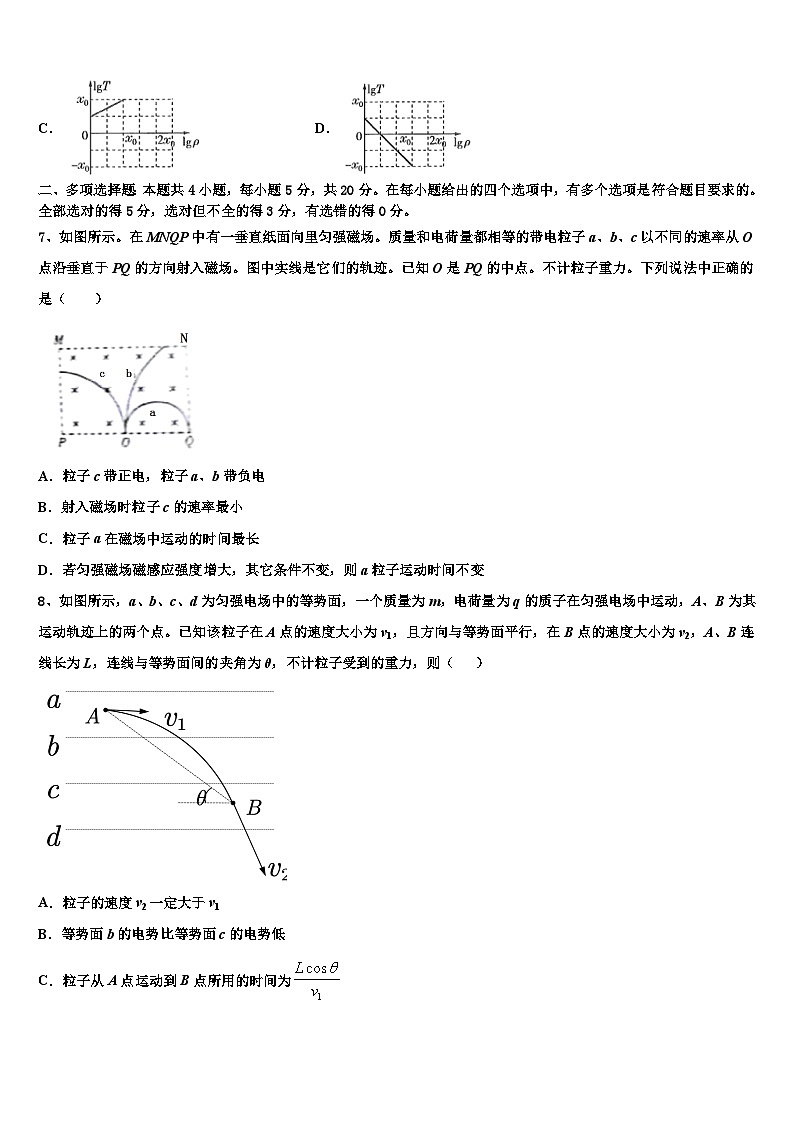 2026届黑龙江省齐齐哈尔市第十一中学高考冲刺物理模拟试题含解析第3页