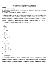 2026届黑龙江省示范性高中高考仿真卷物理试卷含解析