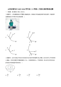 山东省青岛市2025-2026学年高三上学期1月期末调研物理试卷（含答案）