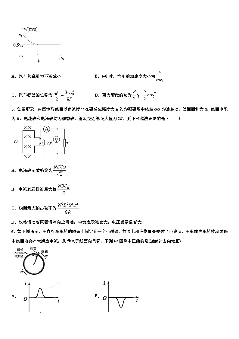 2026届湖北省第五届高考冲刺模拟物理试题含解析第2页