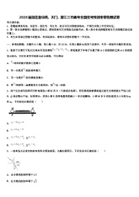 2026届湖北省仙桃、天门、潜江三市高考全国统考预测密卷物理试卷含解析