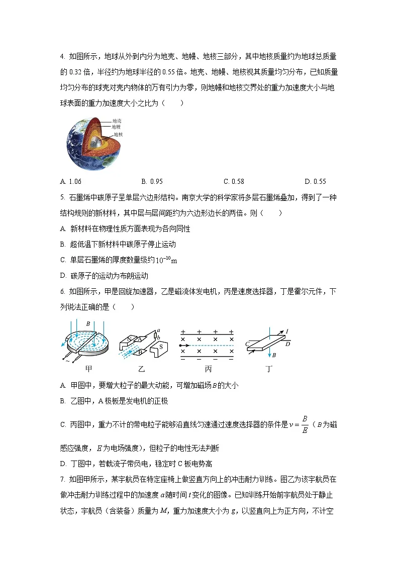 2024-2025学年广西省来宾高级中学高三下学期高考适应性考试物理试卷(学生版)第2页