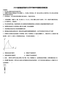2026届湖南省常德市示范中学高考考前模拟物理试题含解析