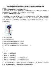 2026届湖南省衡阳县江山中英文学校高考全国统考预测密卷物理试卷含解析