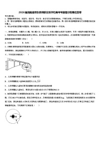 2026届湖南省邵东县创新实验学校高考考前提分物理仿真卷含解析