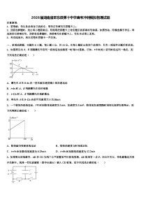 2026届湖南省邵东县第十中学高考冲刺模拟物理试题含解析