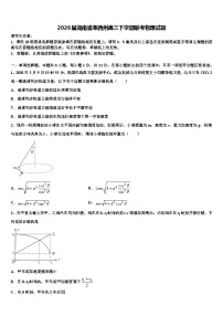 2026届湖南省湘西州高三下学期联考物理试题含解析
