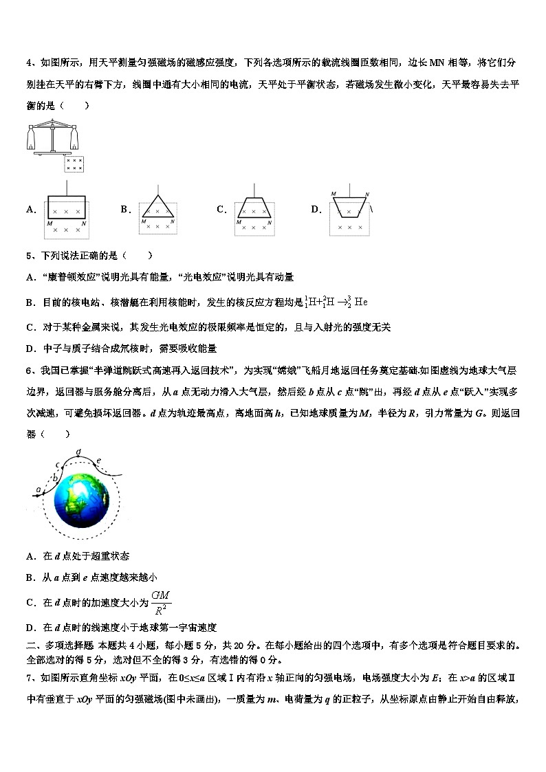 2026届湖南省五市十校教研教改共同体高三下学期联考物理试题含解析第2页