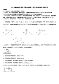 2026届湖南省浏阳市第一中学高三下学期一模考试物理试题含解析