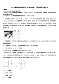 2026届湖南省衡阳八中、澧县一中高三下学期联考物理试题含解析