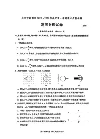 2026北京朝阳高三（上）期末物理试卷（含答案）