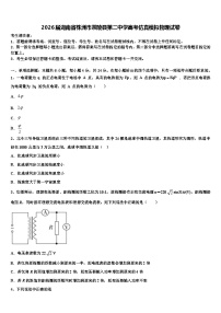 2026届湖南省株洲市茶陵县第二中学高考仿真模拟物理试卷含解析