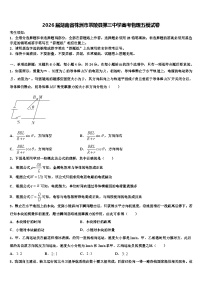 2026届湖南省株洲市茶陵县第三中学高考物理五模试卷含解析