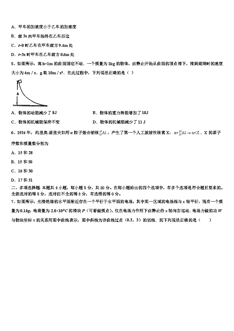 2026届湖南省长沙市南雅中学高考冲刺模拟物理试题含解析第2页
