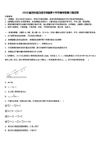 2026届吉林省白城市洮南第十中学高考物理三模试卷含解析