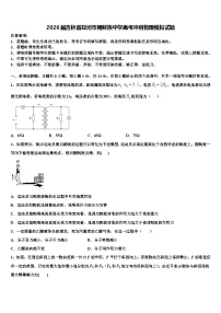 2026届吉林省蛟河市朝鲜族中学高考冲刺物理模拟试题含解析