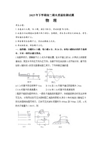 湖南省衡阳市2025-2026学年高二上学期1月期末考试 物理（含答案）