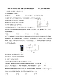2025-2026学年吉林省长春外国语学校高二（上）期末物理试卷（含答案）