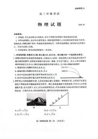 山东省泰安市2026届高三上学期期末考试物理试卷（含答案）