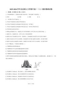 2025-2026学年北京理工大学附中高一(上)期末物理试卷(含答案)