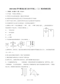 2025-2026学年黑龙江省大庆中学高二(上)期末物理试卷(含答案)