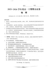 2025-2026学年湖南省岳阳市高一上学期期末物理试卷（含答案）
