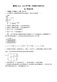 江苏省连云港市灌南县2024-2025学年高二上学期11月期中考试物理试卷（无答案）