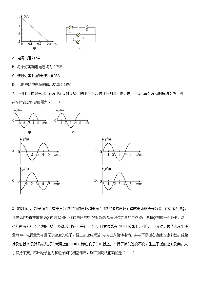 2024-2025学年四川省绵阳市高二上学期1月期末物理试卷(学生版)第3页