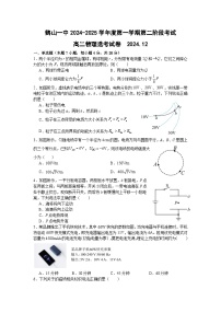 广东省江门市鹤山市第一中学2024-2025学年高二上学期12月月考物理试题（含答案）